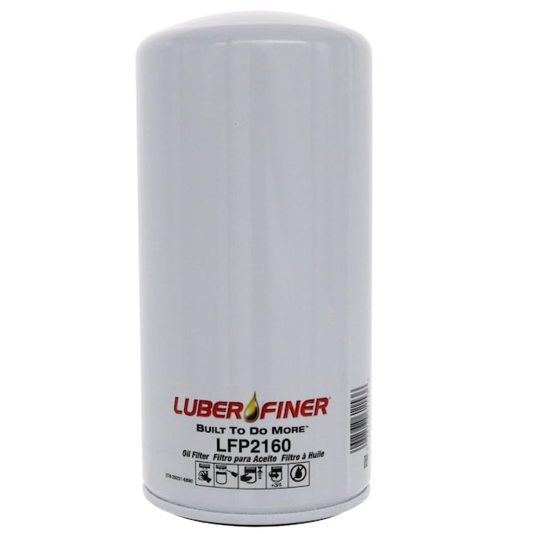 Luber-Finer Oil Filter, Od, 4.55 116Mm, Height, 9.68 246Mm, Id, 1-5/8-12 Thd LFP2160 - main